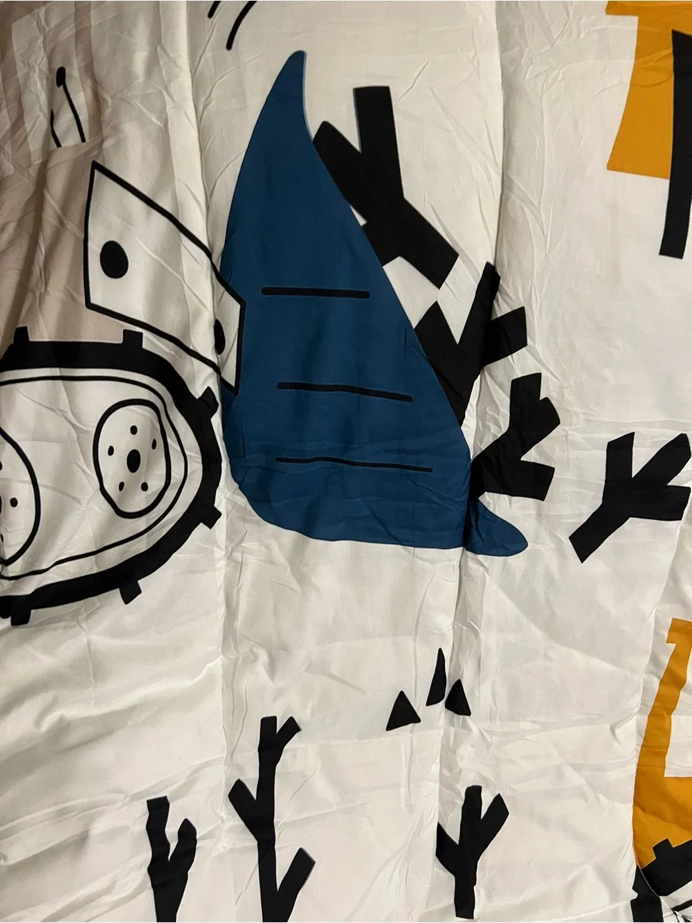 Kids Construction Comforter Set - Gray & Yellow